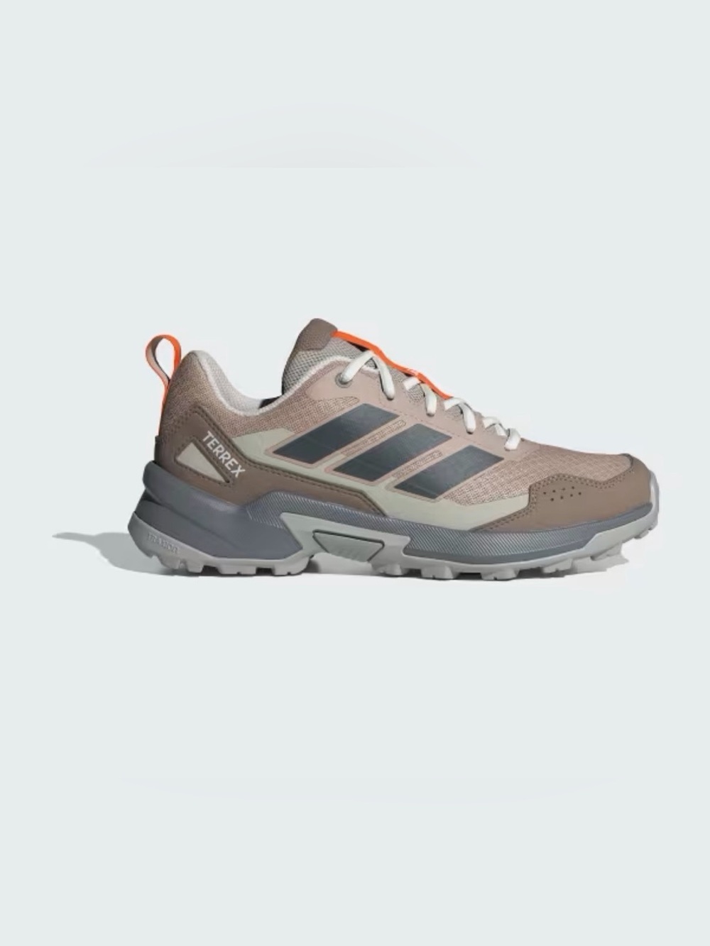 New in Box Women’s Adidas Terrex Trail Shoe - Taupe/Gray with Orange Accent